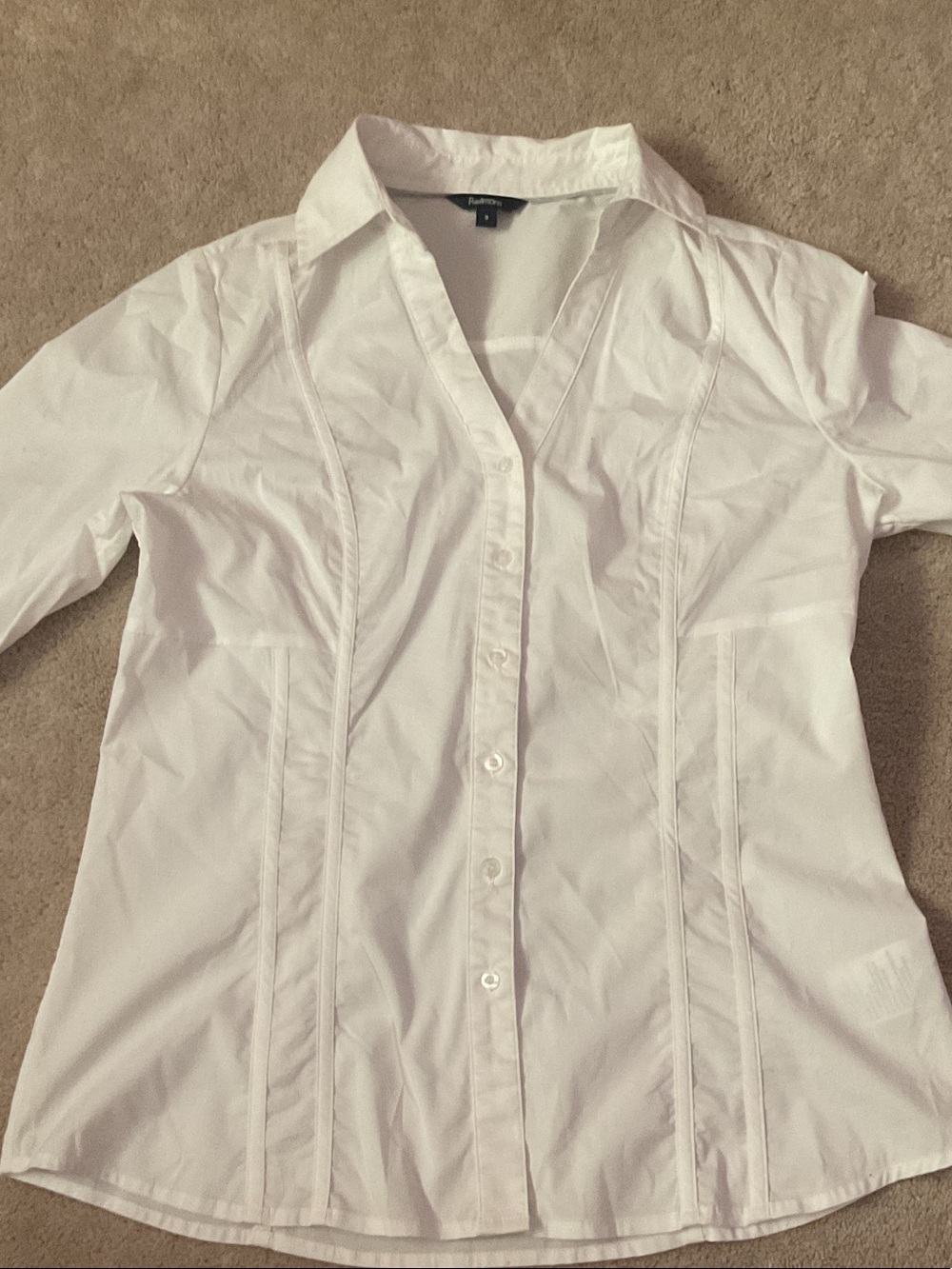 Reitmans White Button-Down Shirt
